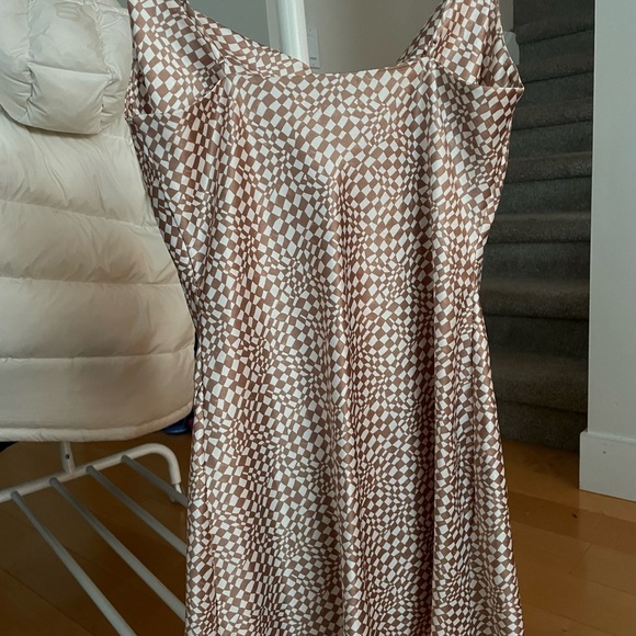NWOT Dynamite Dani Cowl Neck Satin Slip Dress - Picture 4 of 4